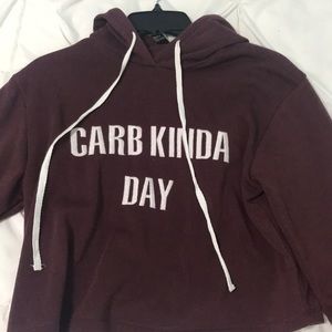 cropped sweatshirt